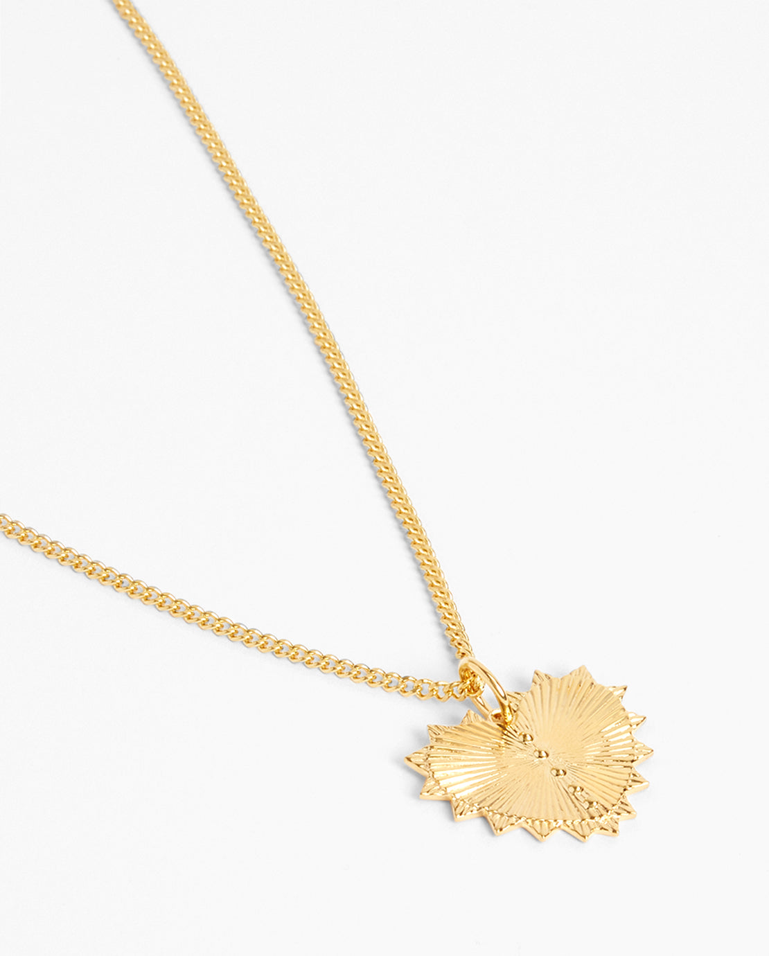 Textured Heart Pendant - Gold