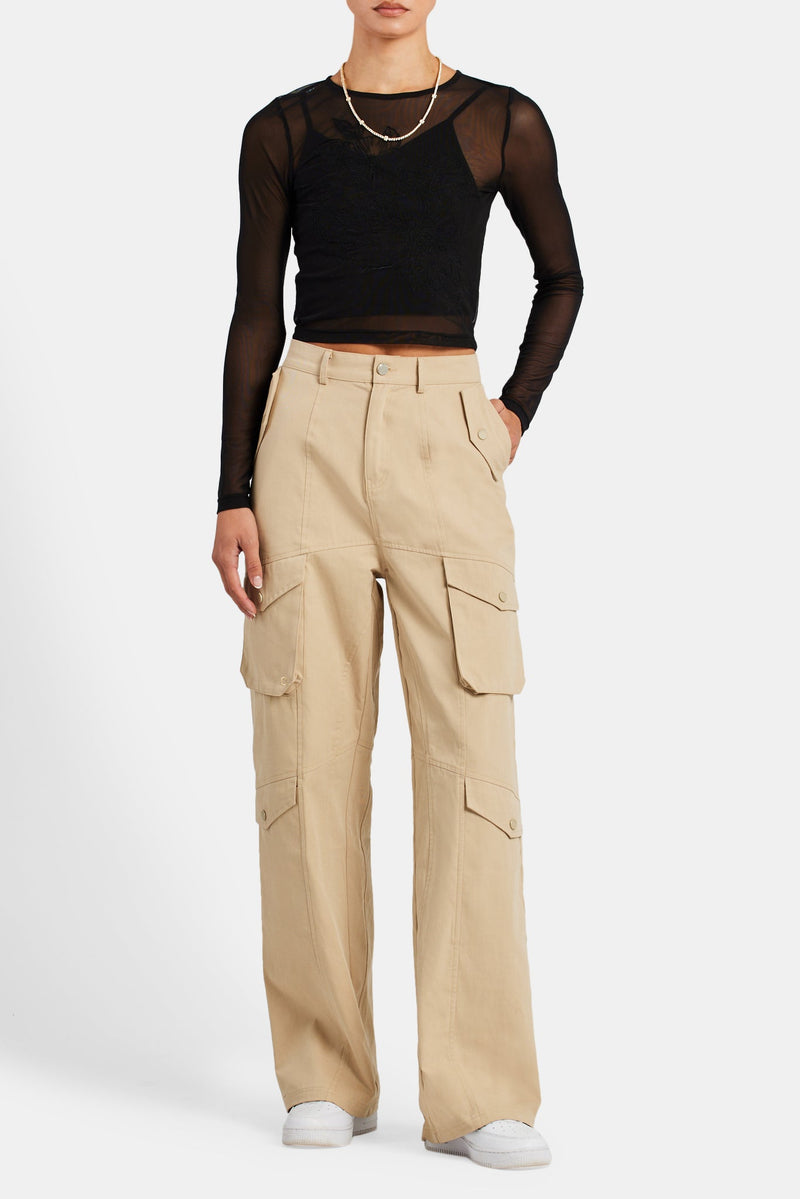 Relaxed Fit Multi Pocket Cargo Trouser