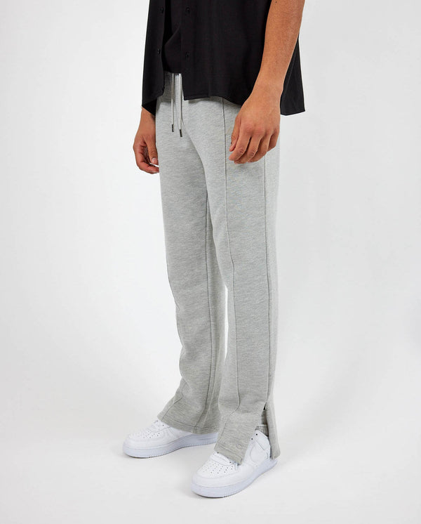 Split Hem Jogger - Grey Marl