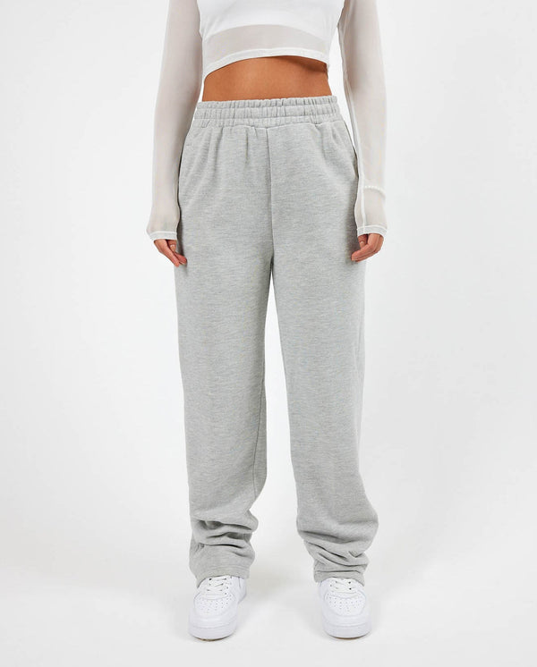 Cernucci Split Hem Jogger - Grey Marl