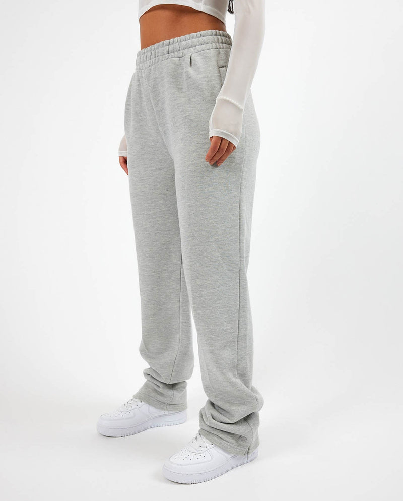 Cernucci Split Hem Jogger - Grey Marl