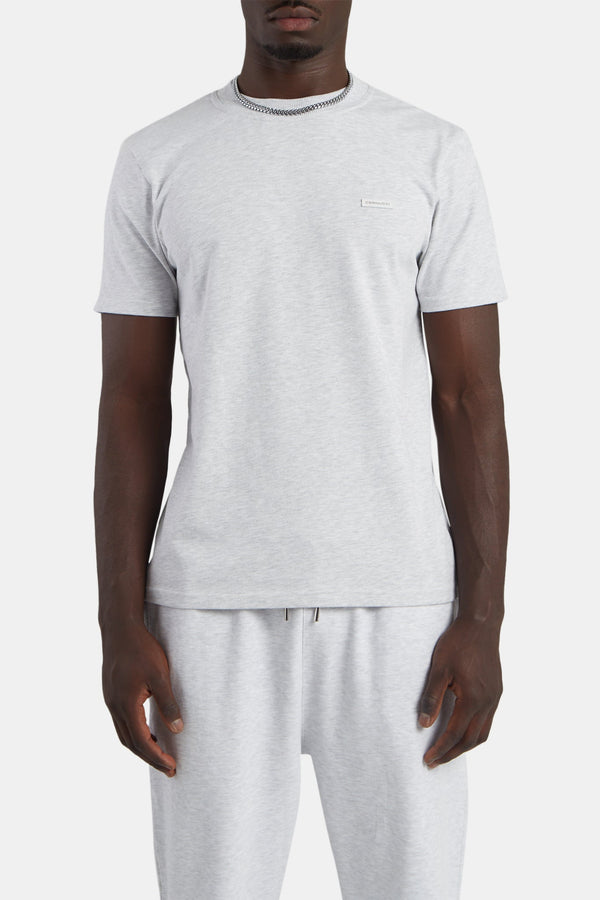 Slim Fit T-Shirt - Light Grey Marl