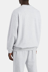 Crew Neck Sweatshirt - Light Grey Marl