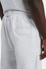 Relaxed Cuffed Jogger - Light Grey Marl