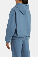 Ladies Oversized Hoodie - Steel Blue