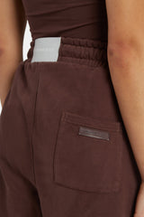 Ladies Cuffed Jogger - Chestnut