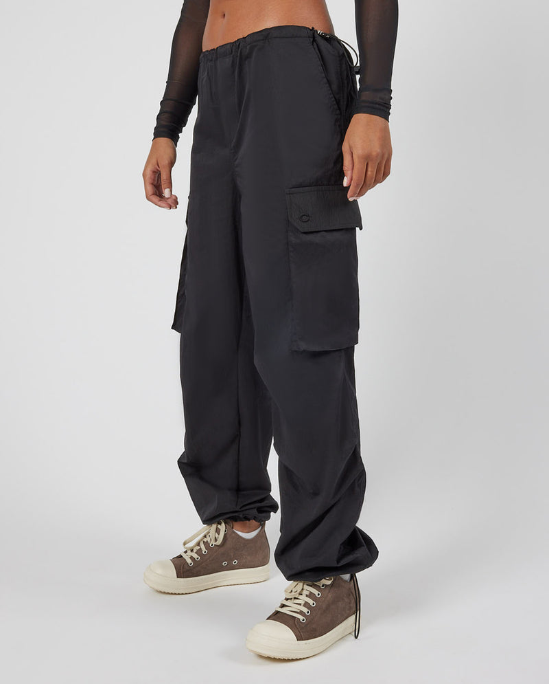 Cernucci Cargo Parachute Trouser - Black