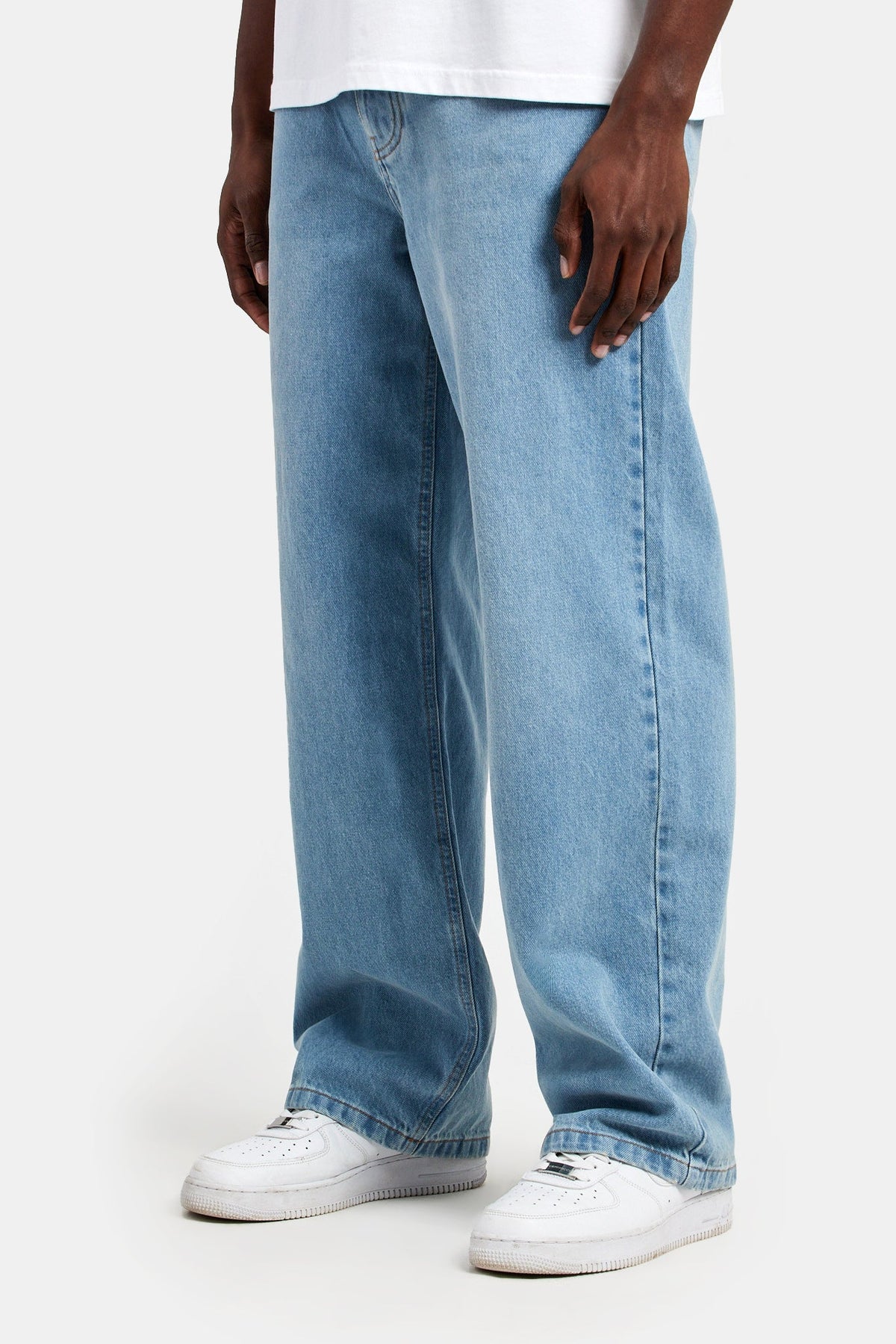 Off Duty Vintage Light Blue Jeans Mens Iceflare Blue Denim Jeans