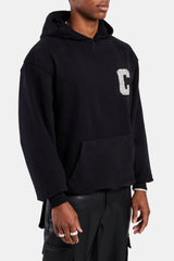 Cernucci Pearl Embellished Hoodie - Black