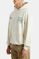 Cernucci Text Graphic Hoodie - Ecru