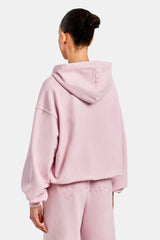 Womens Paraiso Embroidered Zip Hoodie - Pink