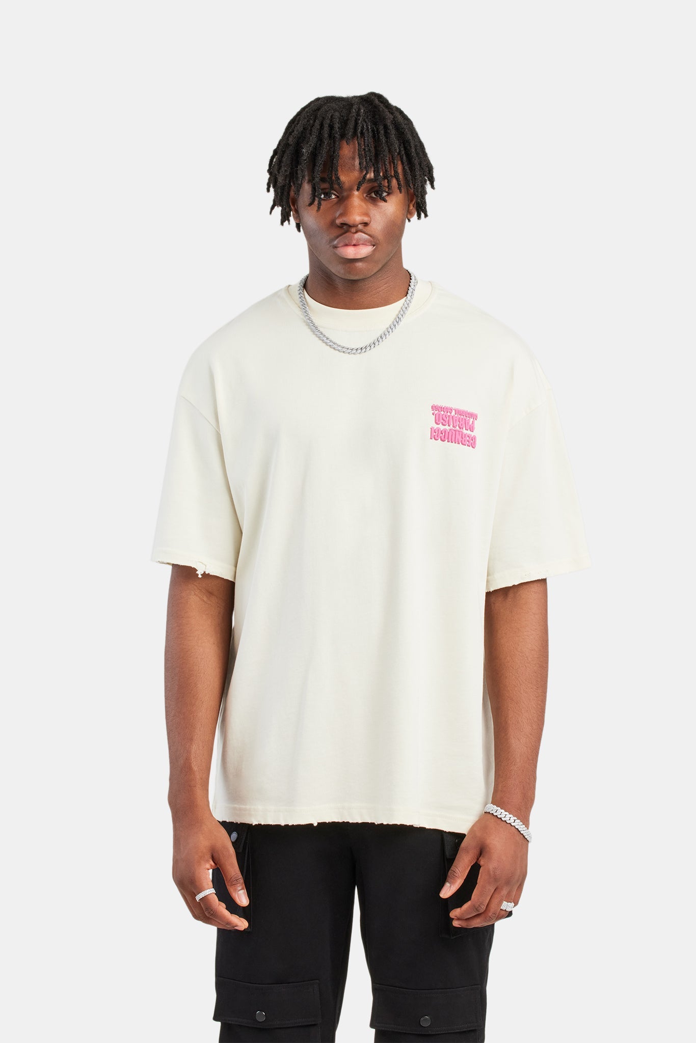 Oversized T-Shirt With Nibbling