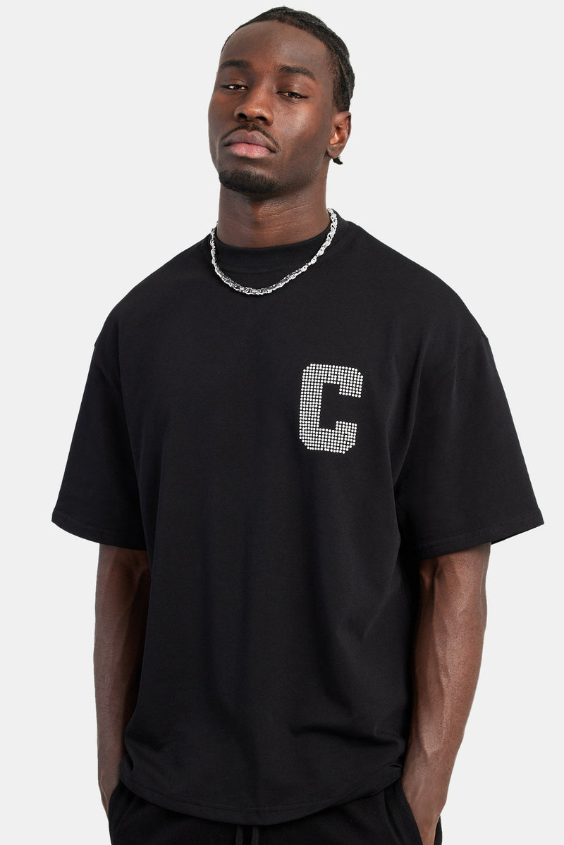 Cernucci Pearl Oversized T-Shirt - Black