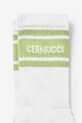 Cernucci Stripe Socks - Lime