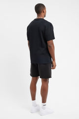 Oversized Cernucci Text T-Shirt - Black