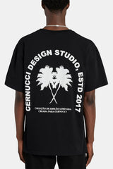 Oversized Palm T-Shirt - Black