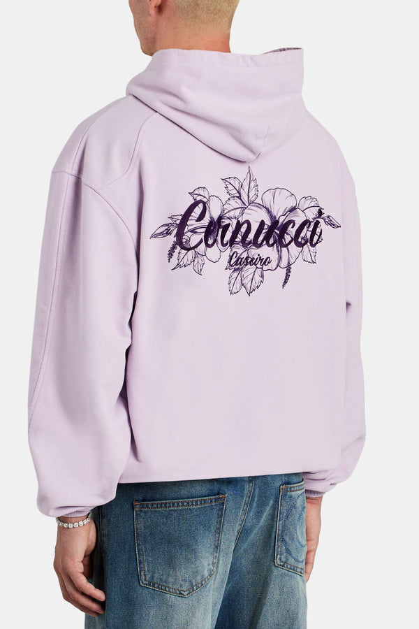 Floral Graphic Oversized Hoodie