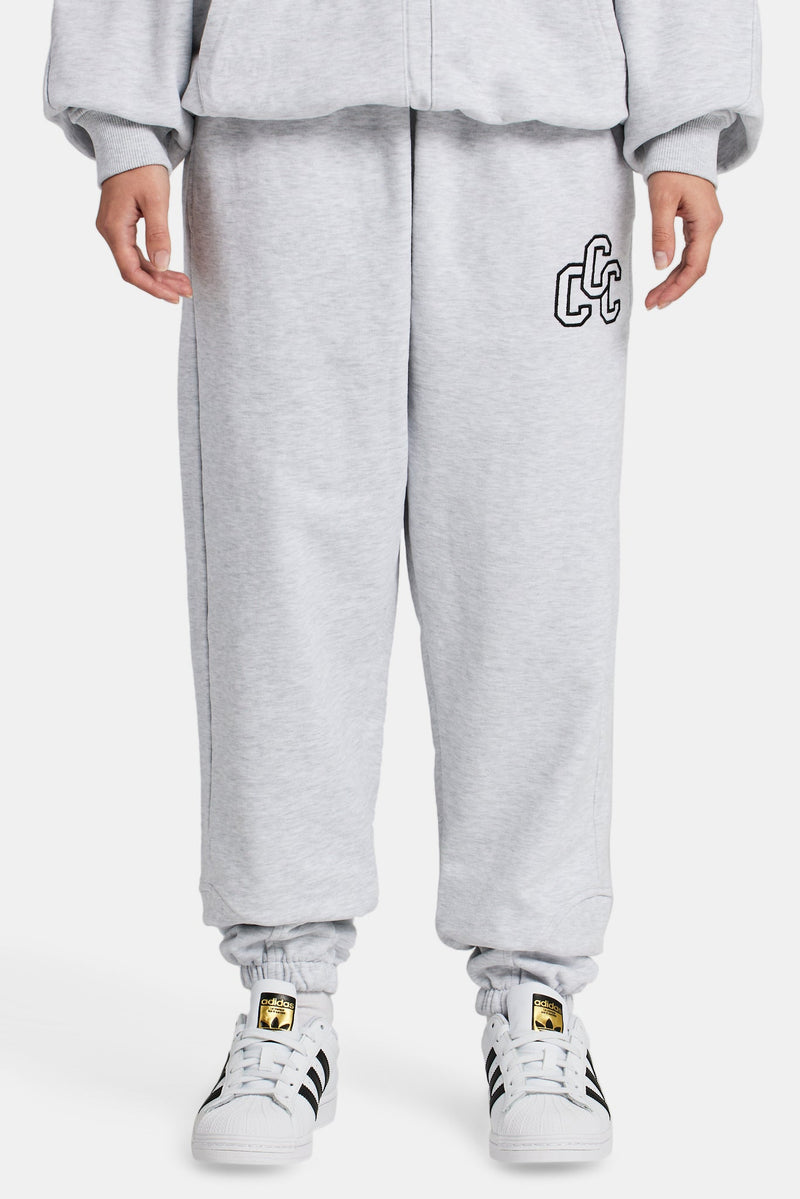 CCC Applique Varsity Jogger - Grey Marl