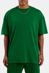 Cernucci Font Oversized T-Shirt - Dark Green