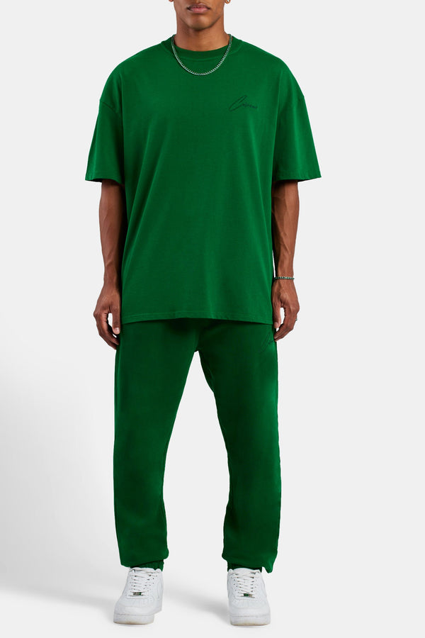 Cernucci Font T-Shirt - Dark Green