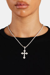 Womens Iced Celtic Cross Pendant