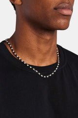 2mm Black And White Tennis Chain