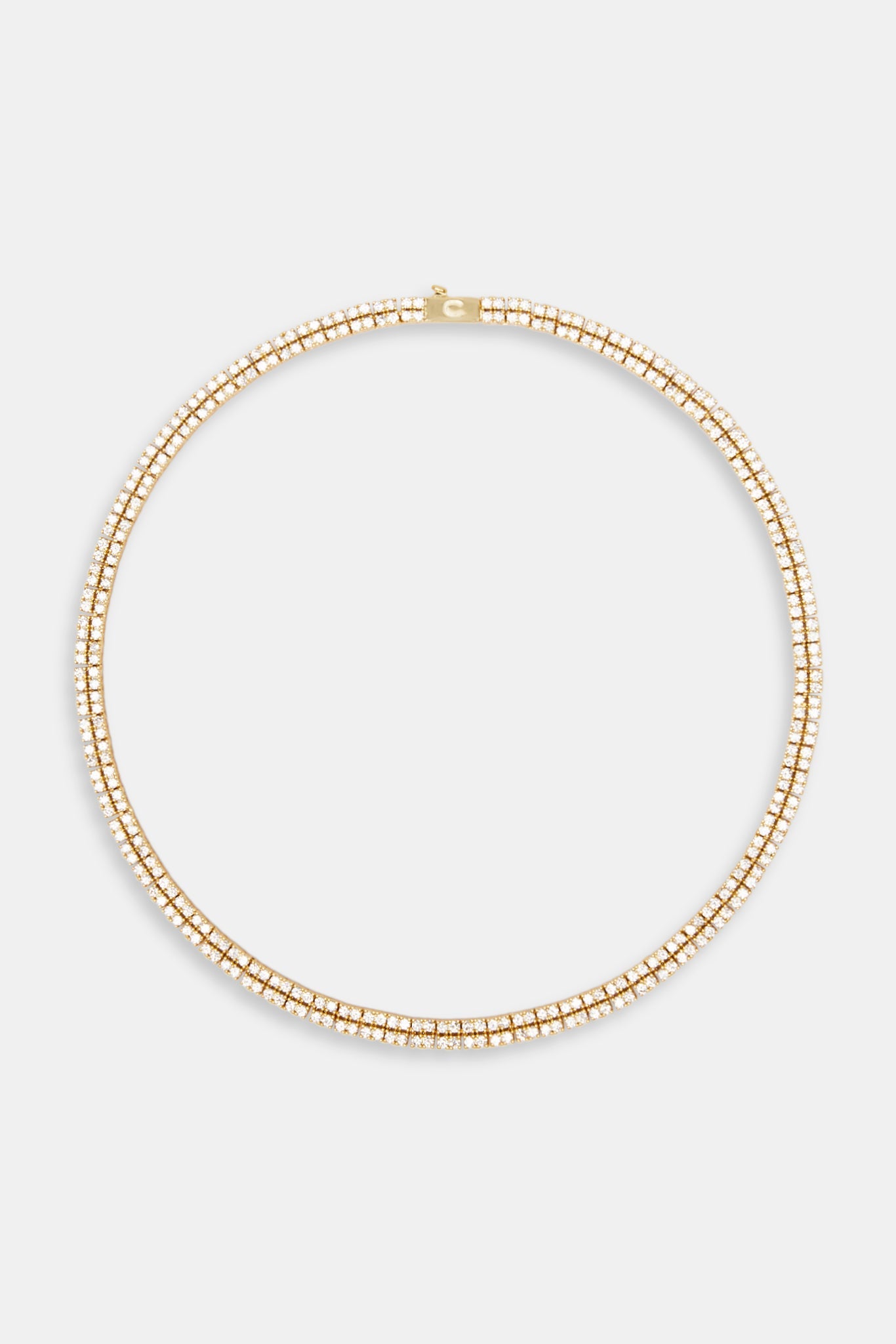 5mm Gold Plated Double Row Tennis Chain