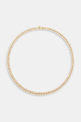 5mm Gold Plated Double Row Tennis Chain