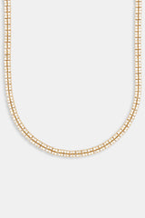 5mm Gold Plated Double Row Tennis Chain