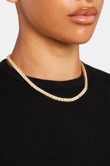 5mm Gold Plated Double Row Tennis Chain