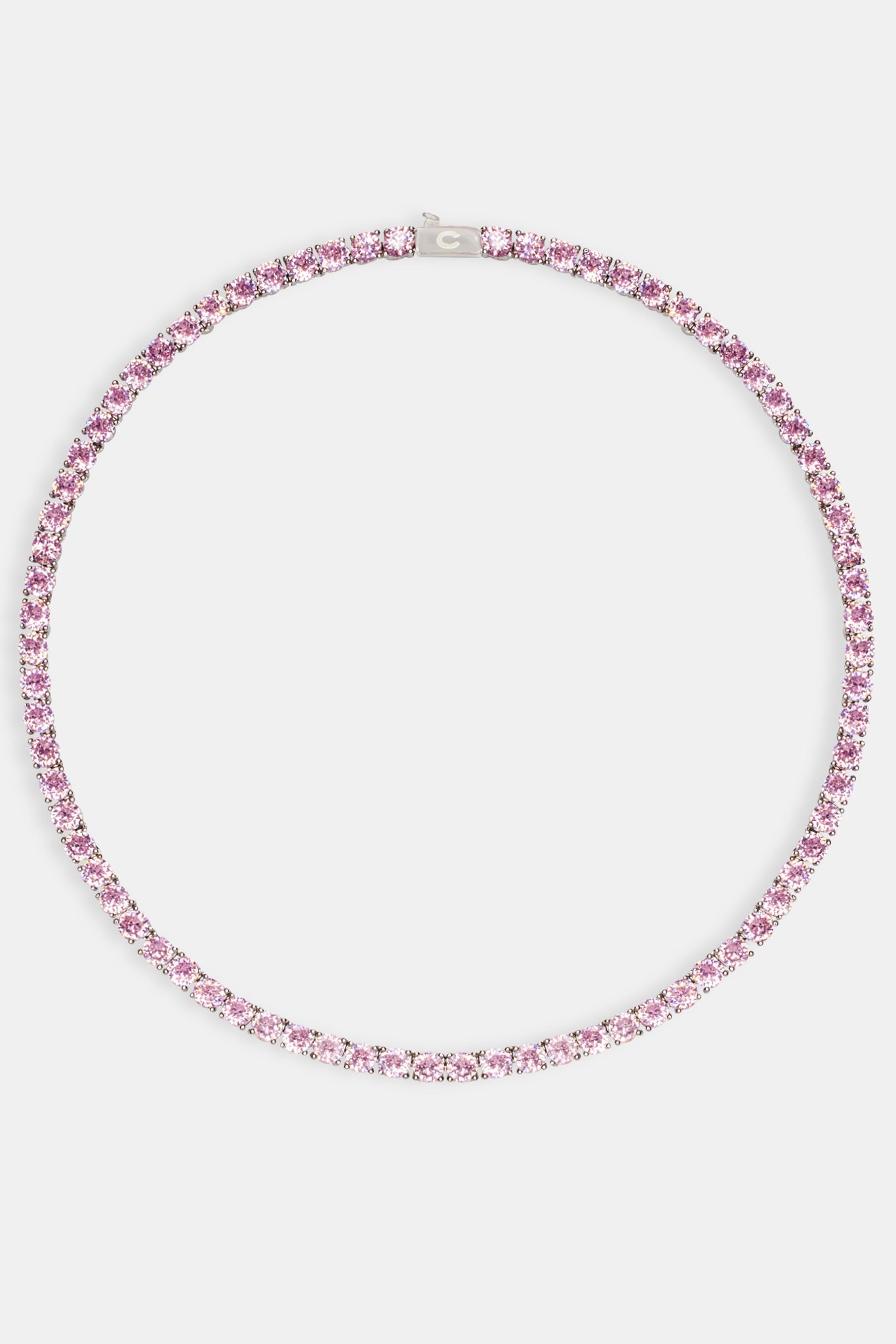 Round Pink Chain 5mm Pink Tennis Chain | Womens Chains | Shop Tennis Chains at CERNUCCI ...