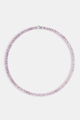 5mm Pastel Pink Tennis Chain