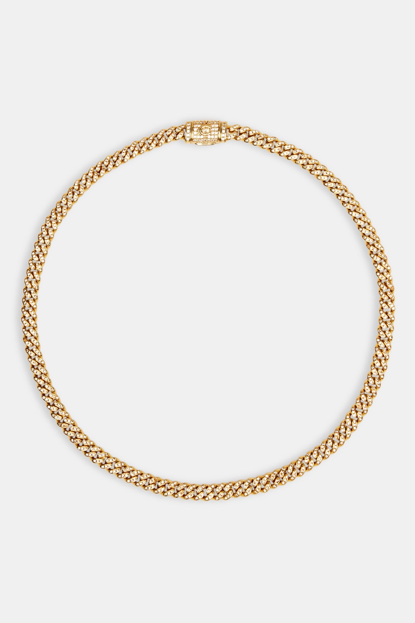 6mm Gold Plated Iced Cuban Chain