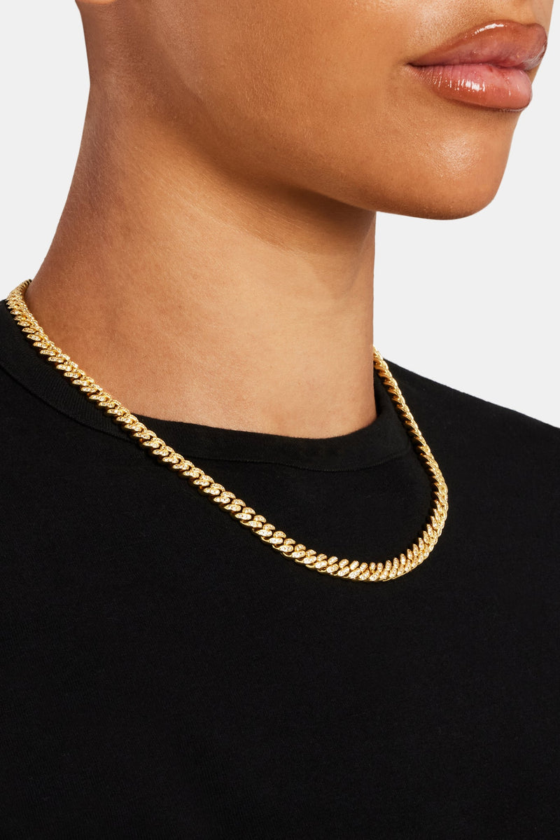 6mm Gold Plated Iced Cuban Chain