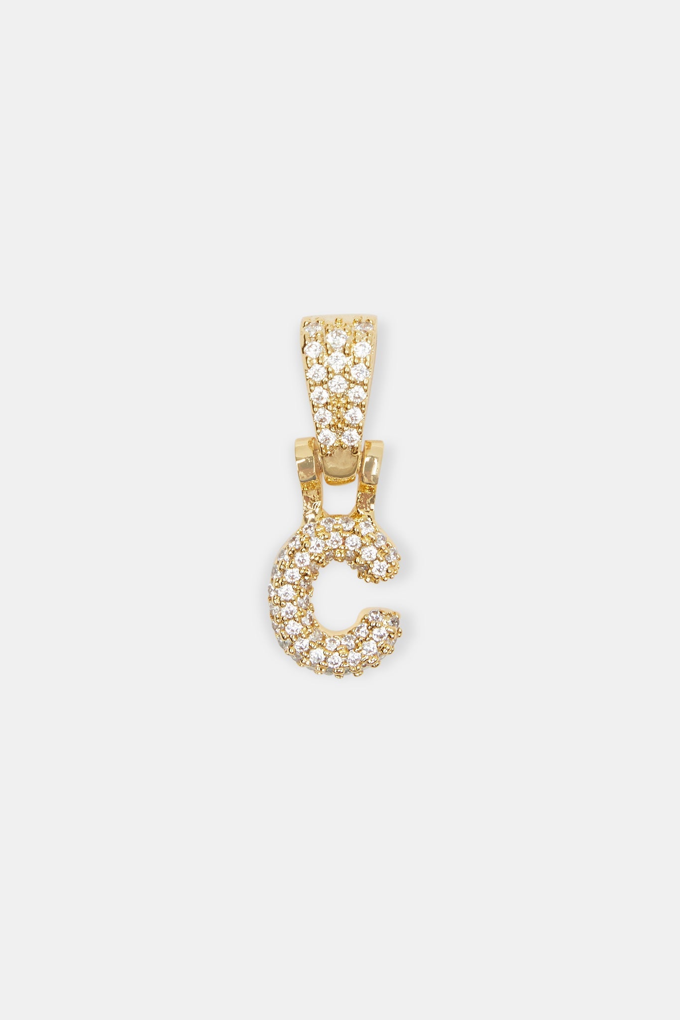 Iced Mini Bubble Pendant - Gold