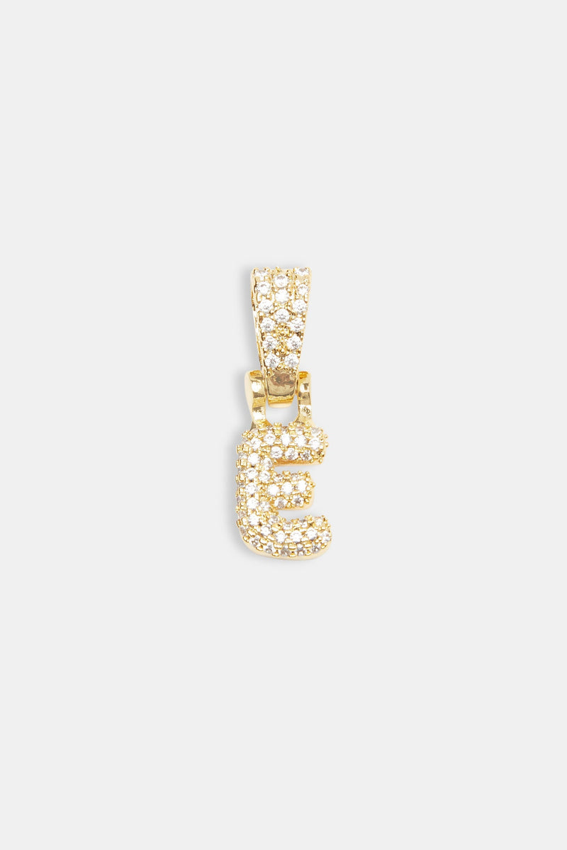 Iced Mini Bubble Pendant - Gold