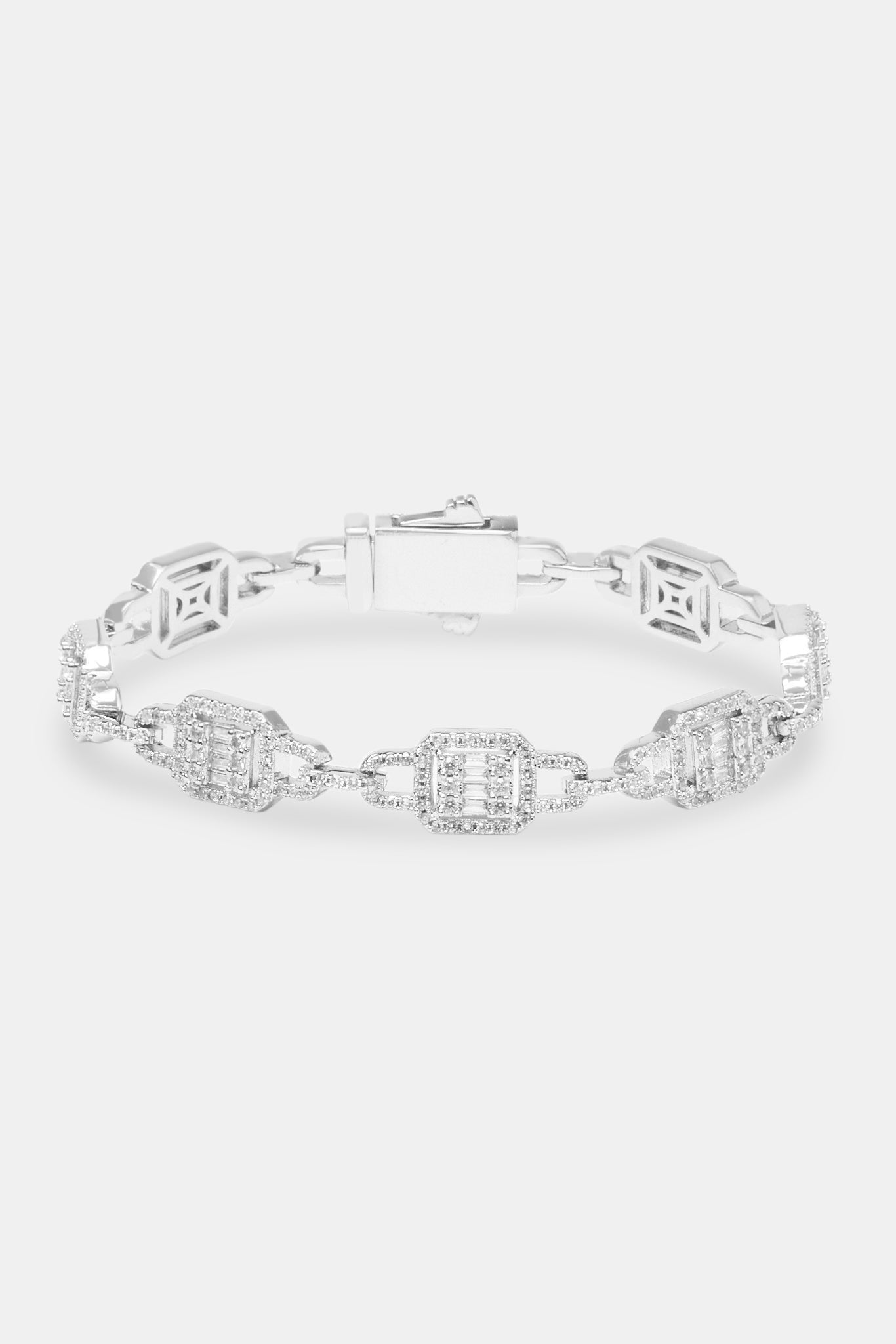Iced Cluster Link Bracelet - 10mm