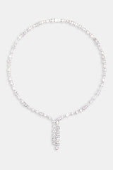 5mm Iced CZ Mixed Shape Drop Tennis Chain