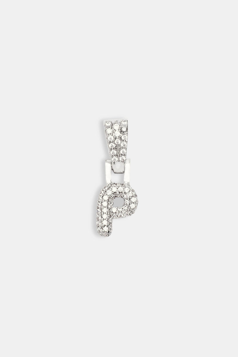 Iced Mini Bubble Pendant - White