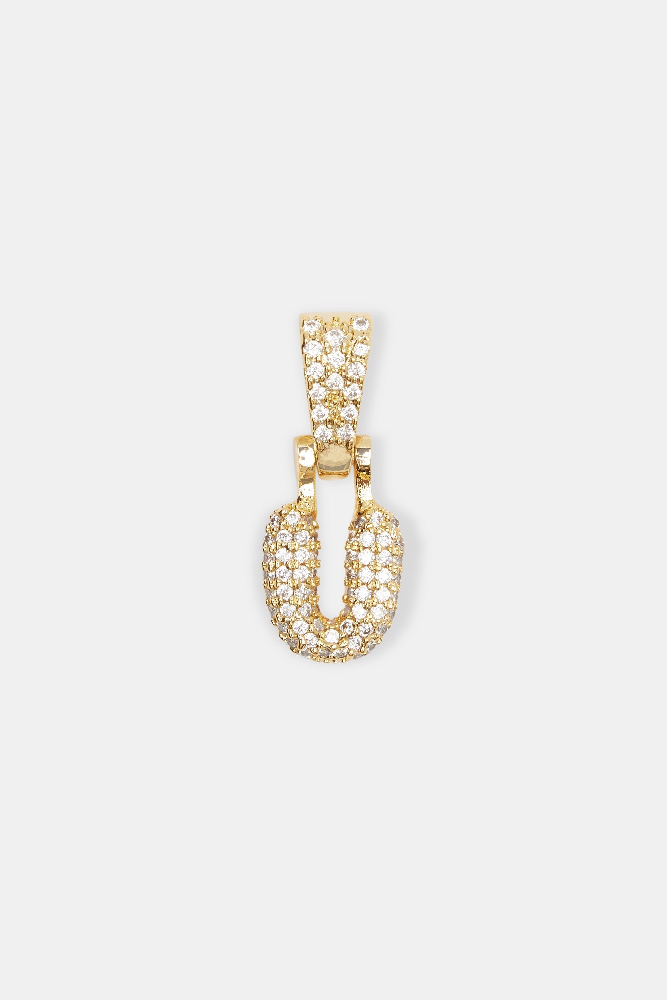 Iced Mini Bubble Pendant - Gold