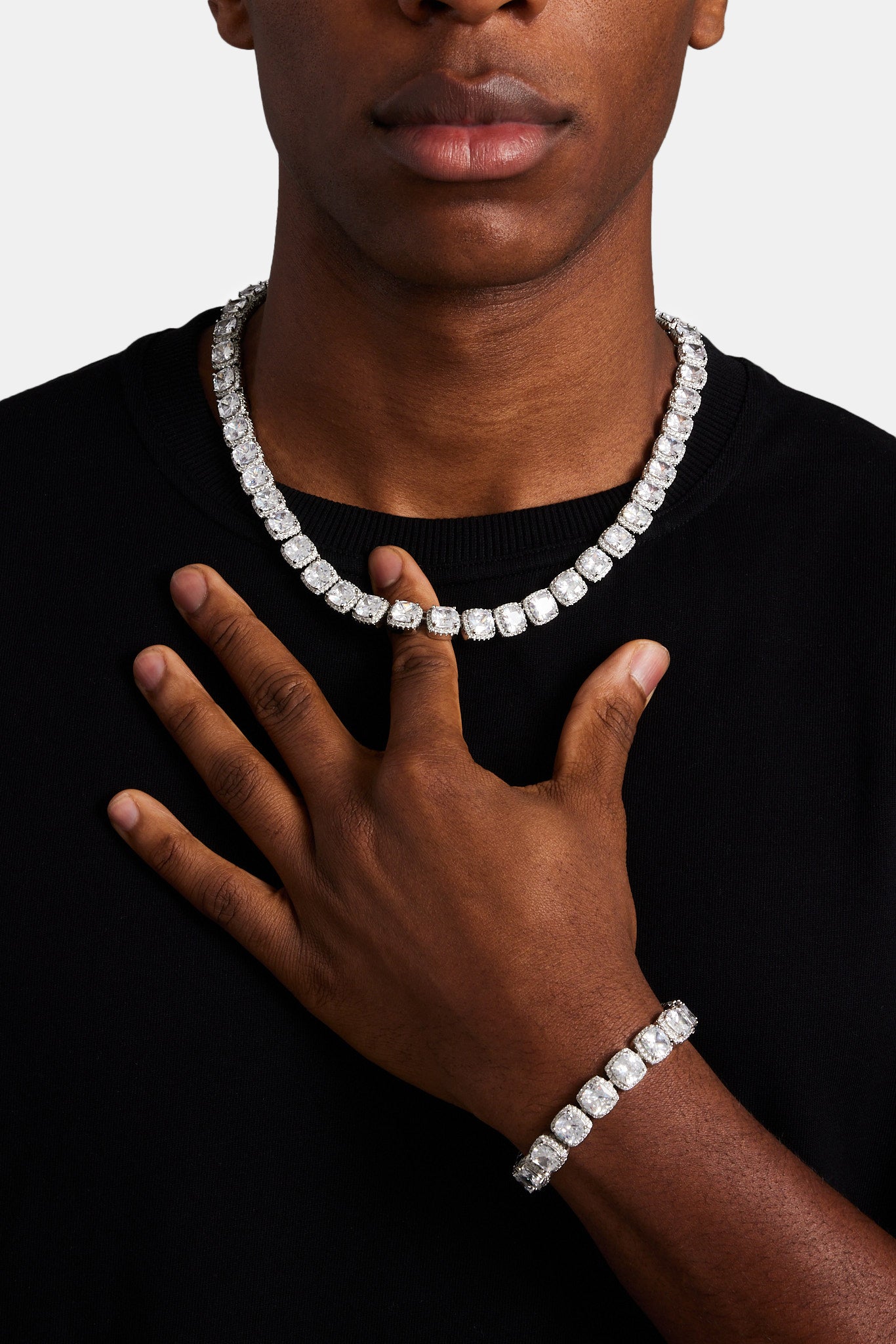 Square Scale Chain 10mm CZ Square Cluster Chain | Mens Chains | Shop Clustered Chains at ...