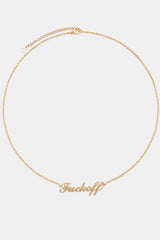 F Off Necklace - Gold