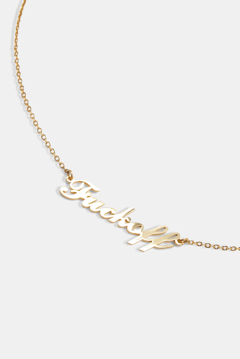 F Off Necklace - Gold