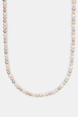 Multi Colour Freshwater Pearl Necklace - White