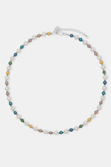 Freshwater Pearl & Multi Colour Bead Necklace