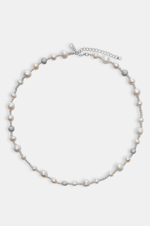 Metallic Freshwater Pearl Bead Necklace