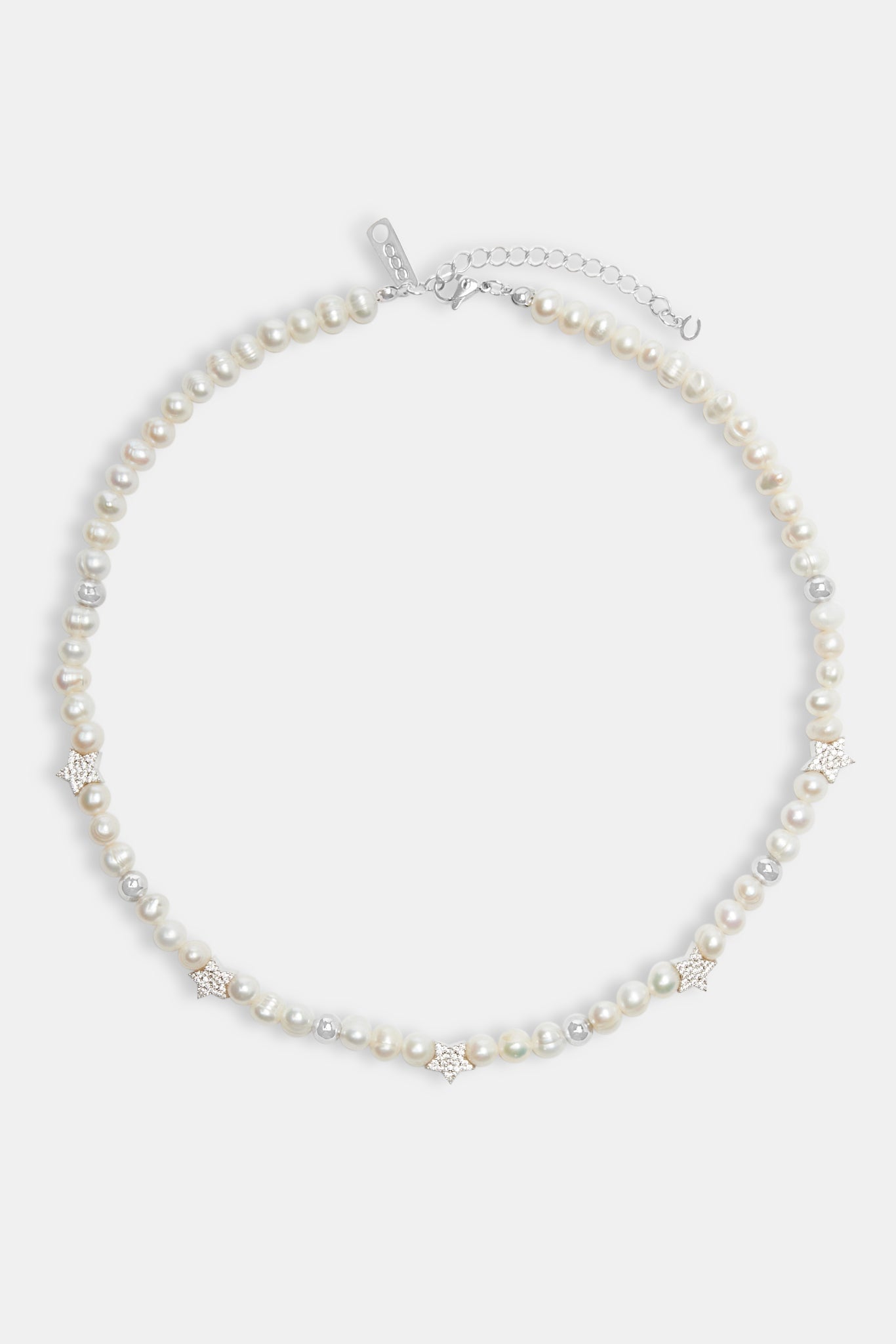 Iced Star Bead Freshwater Pearl Necklace | Mens Necklaces | Shop