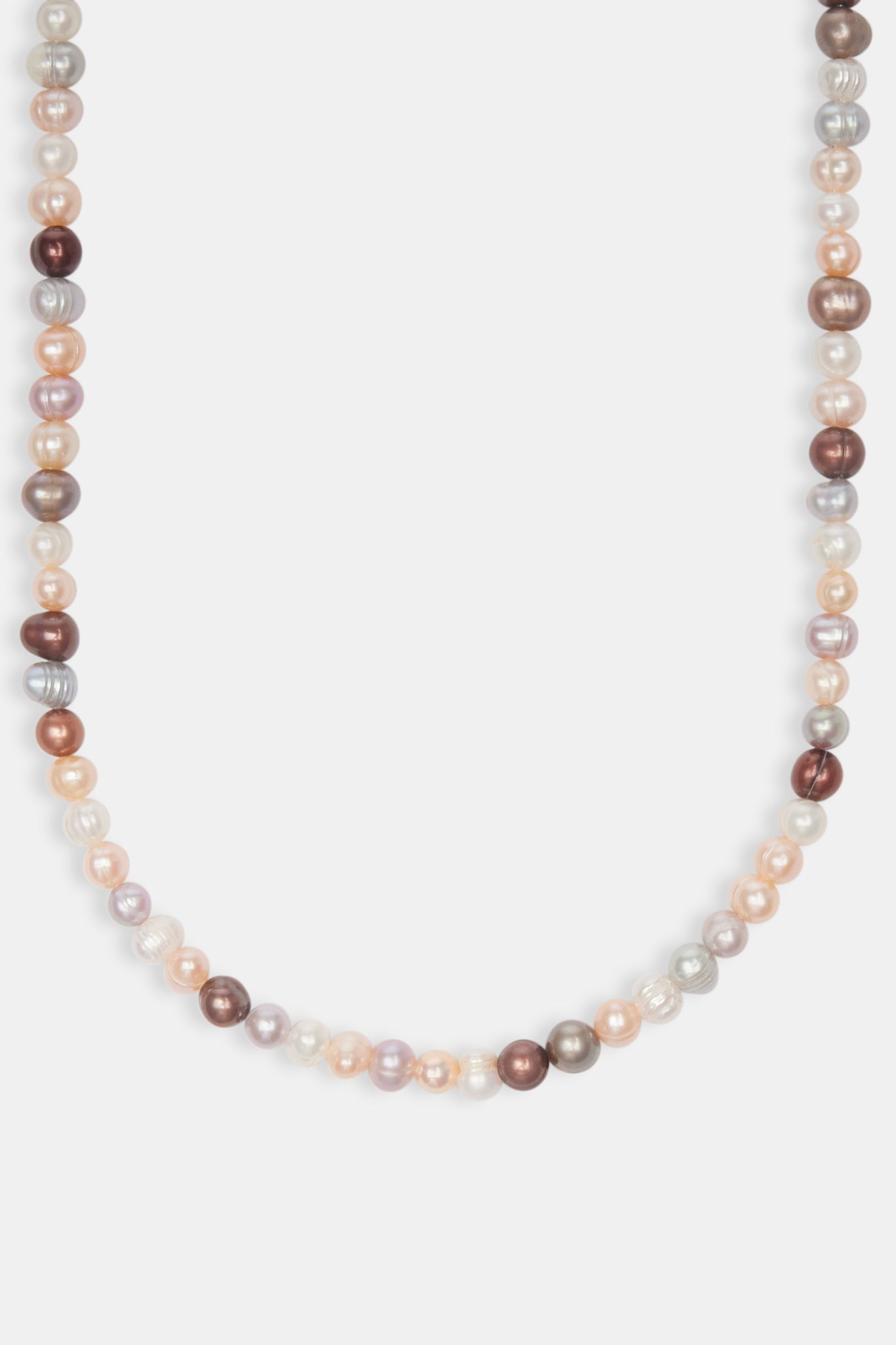 Multi Pink Bead Freshwater Pearl Necklace - 6mm