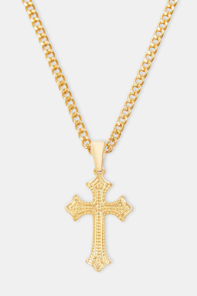 Polished Cross Necklace