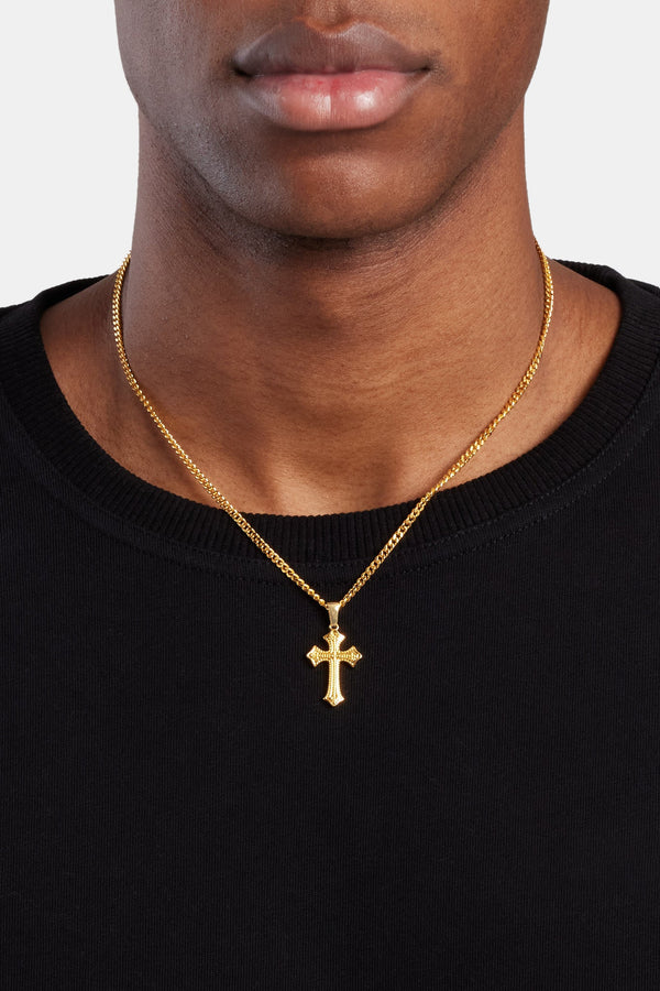 Polished Cross Necklace